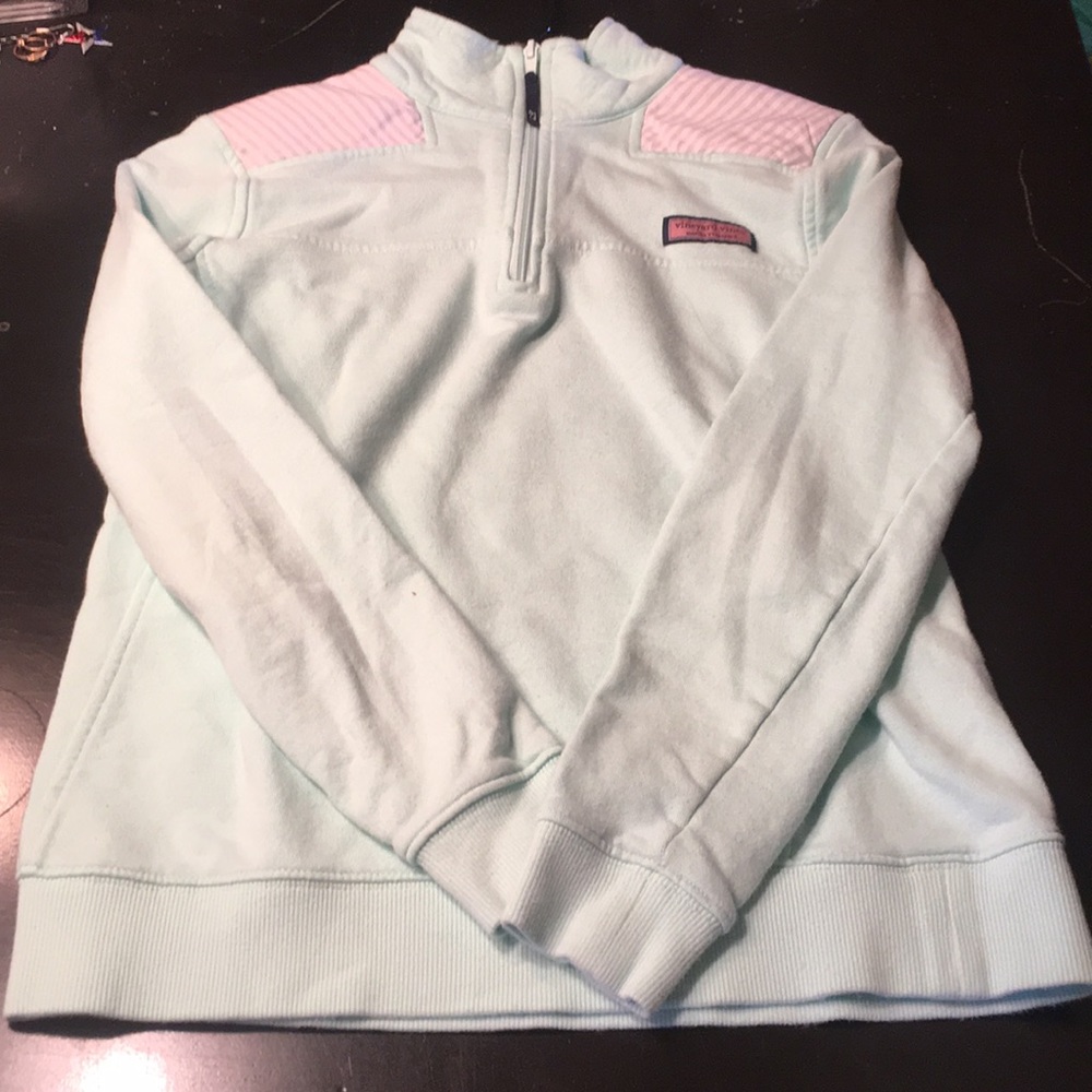 Mint green vineyard vines sweatshirt